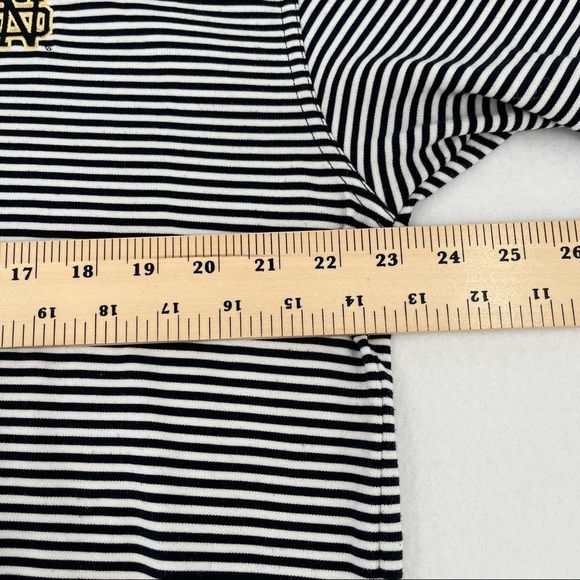 CUTTER & BUCK Norte Dame Polo Black/White Stripe Logo on chest size: XL - Picture 6 of 8